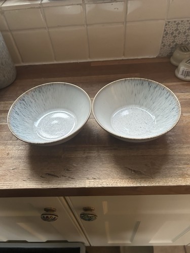 Denby kiln blue cereal bowls - kiln,