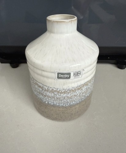 Denby kiln small bottle vase - kiln,