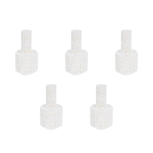 5pcs white durable ceramic - white,