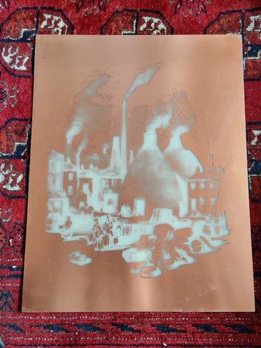 Potteries bottle kiln scene - potteries,